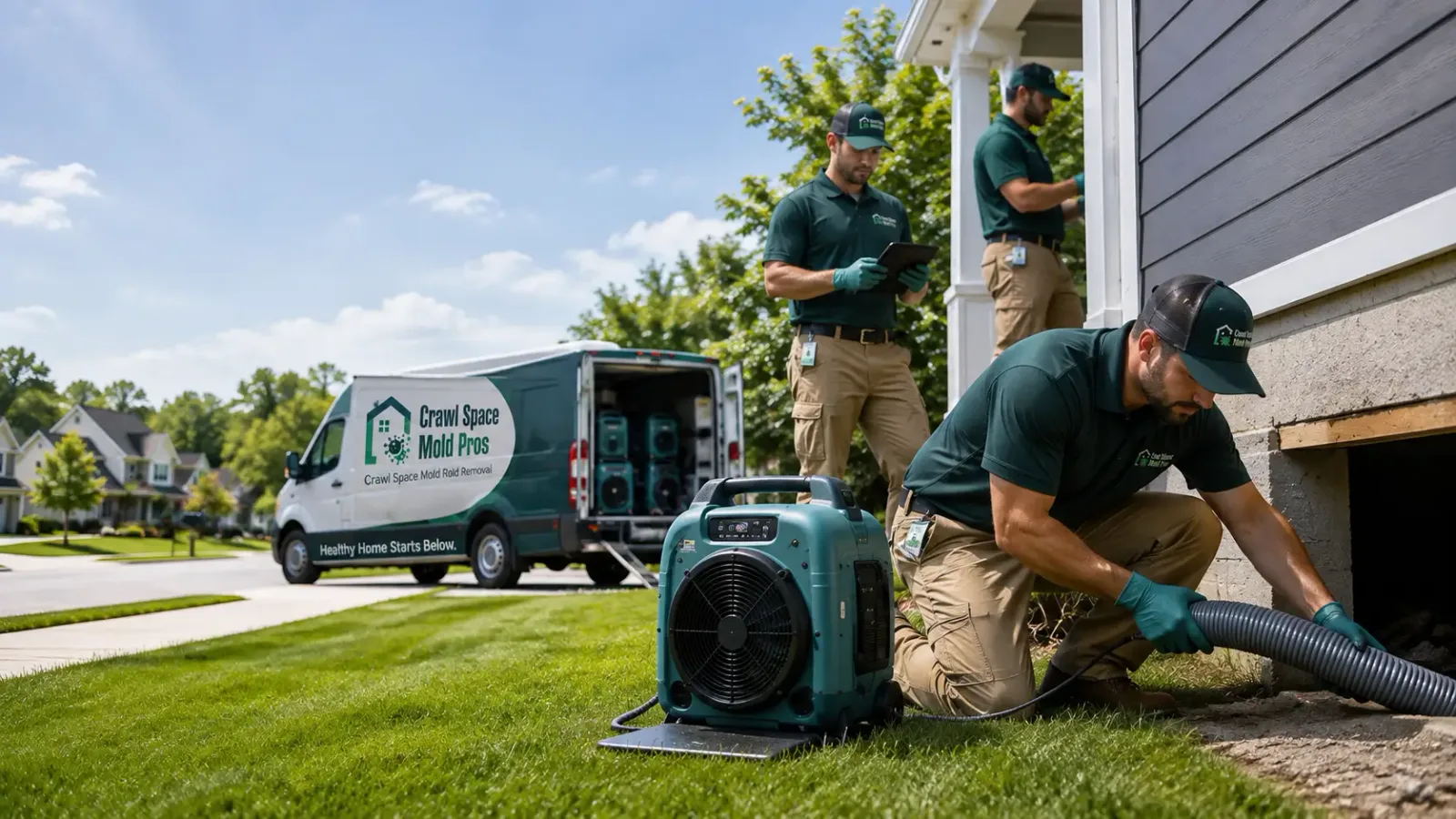 Crawl Space Mold Removal in Lidderdale, IA